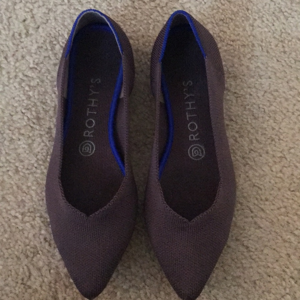 Like-New Rothy Points in Mink 7.5